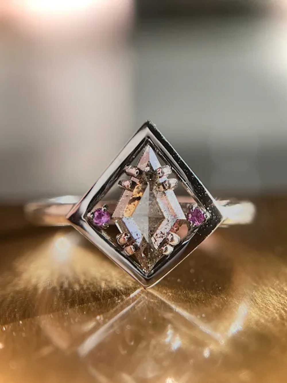 Unique Kite Cut Diamond Ring - image 10