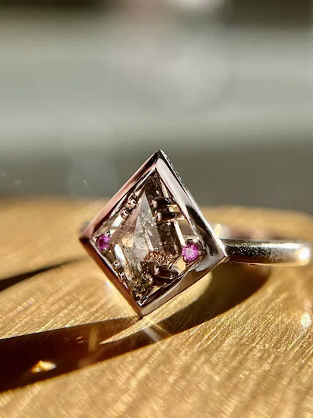 Unique Kite Cut Diamond Ring - image 11