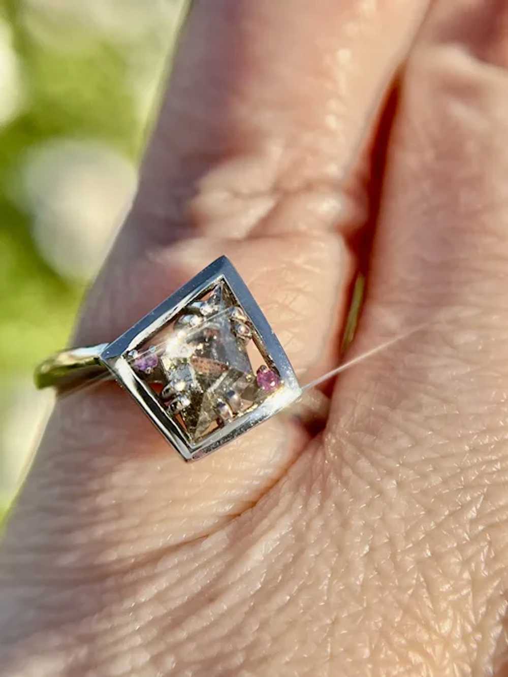 Unique Kite Cut Diamond Ring - image 12