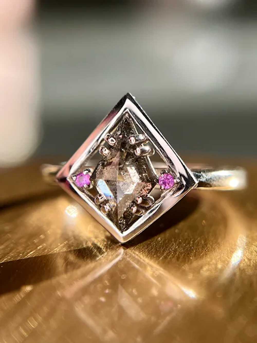 Unique Kite Cut Diamond Ring - image 3