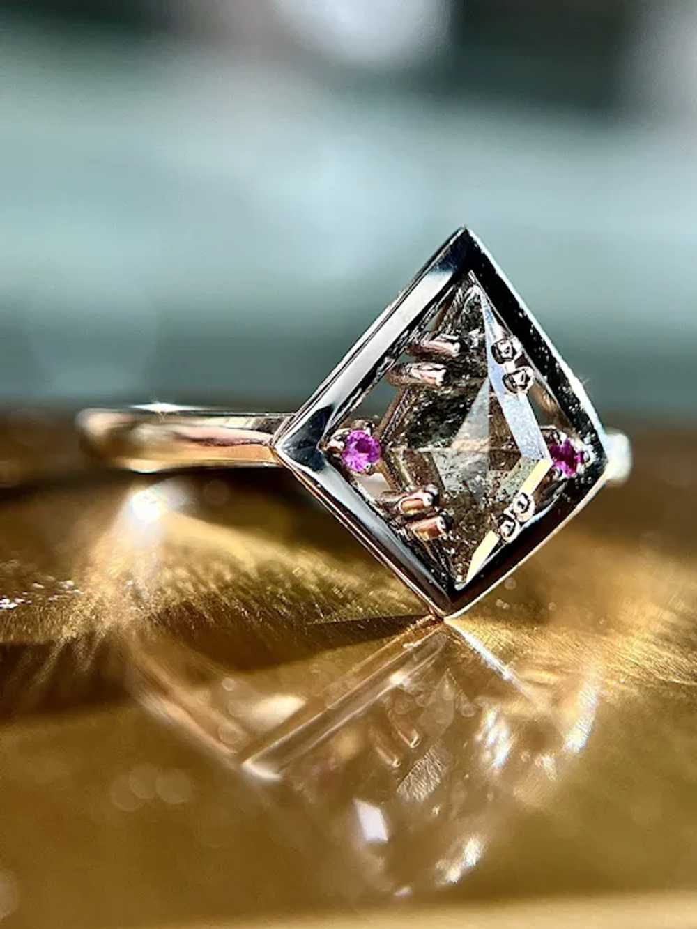 Unique Kite Cut Diamond Ring - image 9