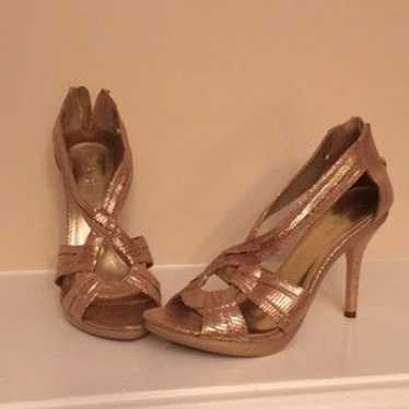 F21 Gold Python Heel - image 1