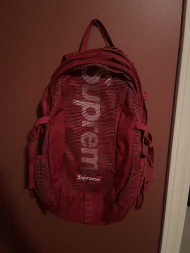 Supreme SS18 Red Cordura 24L Ripstop Nylon Backpack Bag IN HAND