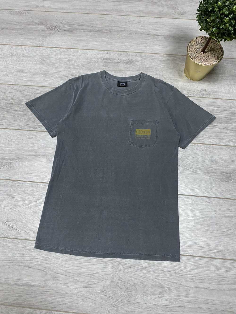 Stussy × Vintage Stussy classic roots faded grey … - image 1