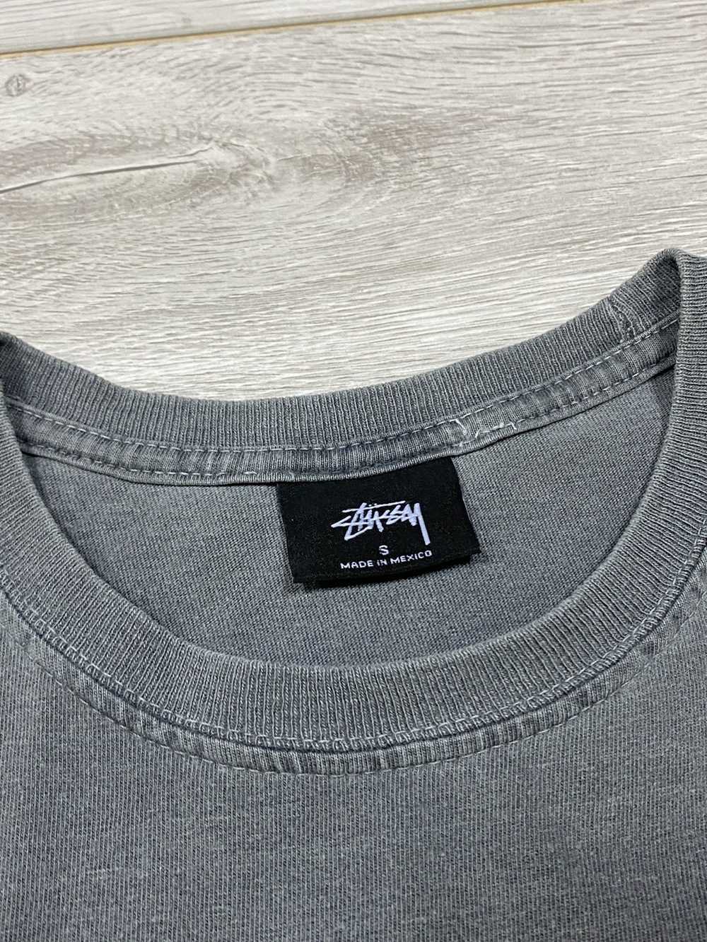 Stussy × Vintage Stussy classic roots faded grey … - image 5