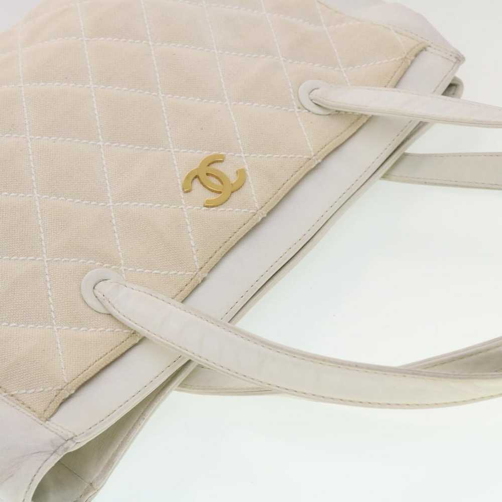 Chanel CHANEL Matelasse Wild Stitch Tote Bag Canv… - image 6