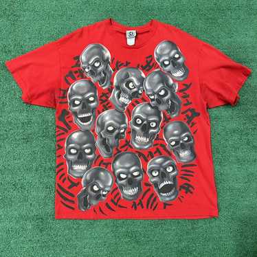 Skulls Boneyard Tie-Dye T-Shirt