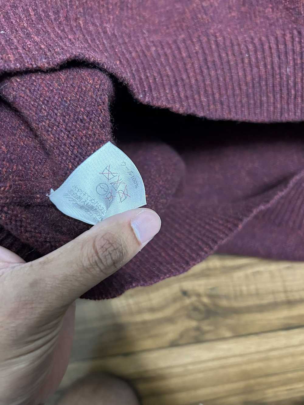 Pendleton × Vintage maroon Pendleton sweater shet… - image 5