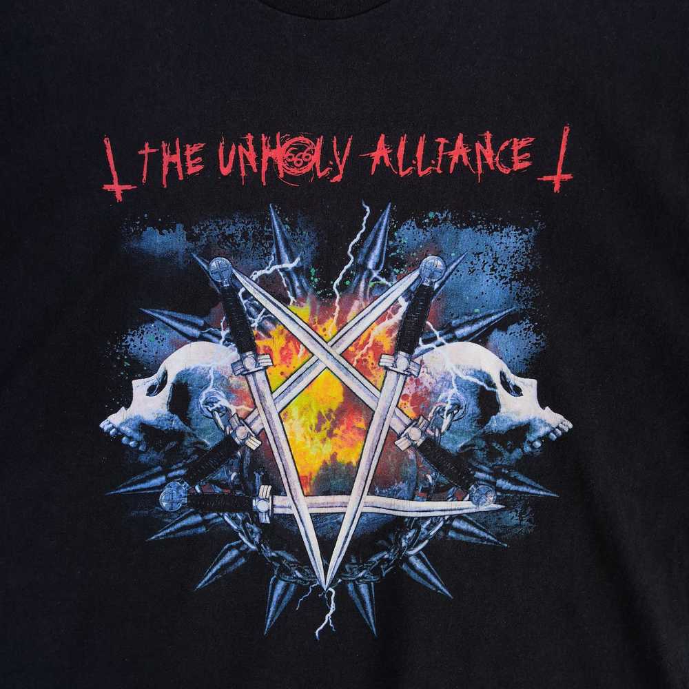 Band Tees × Vintage Unholy Alliance Tour T-Shirt … - image 3