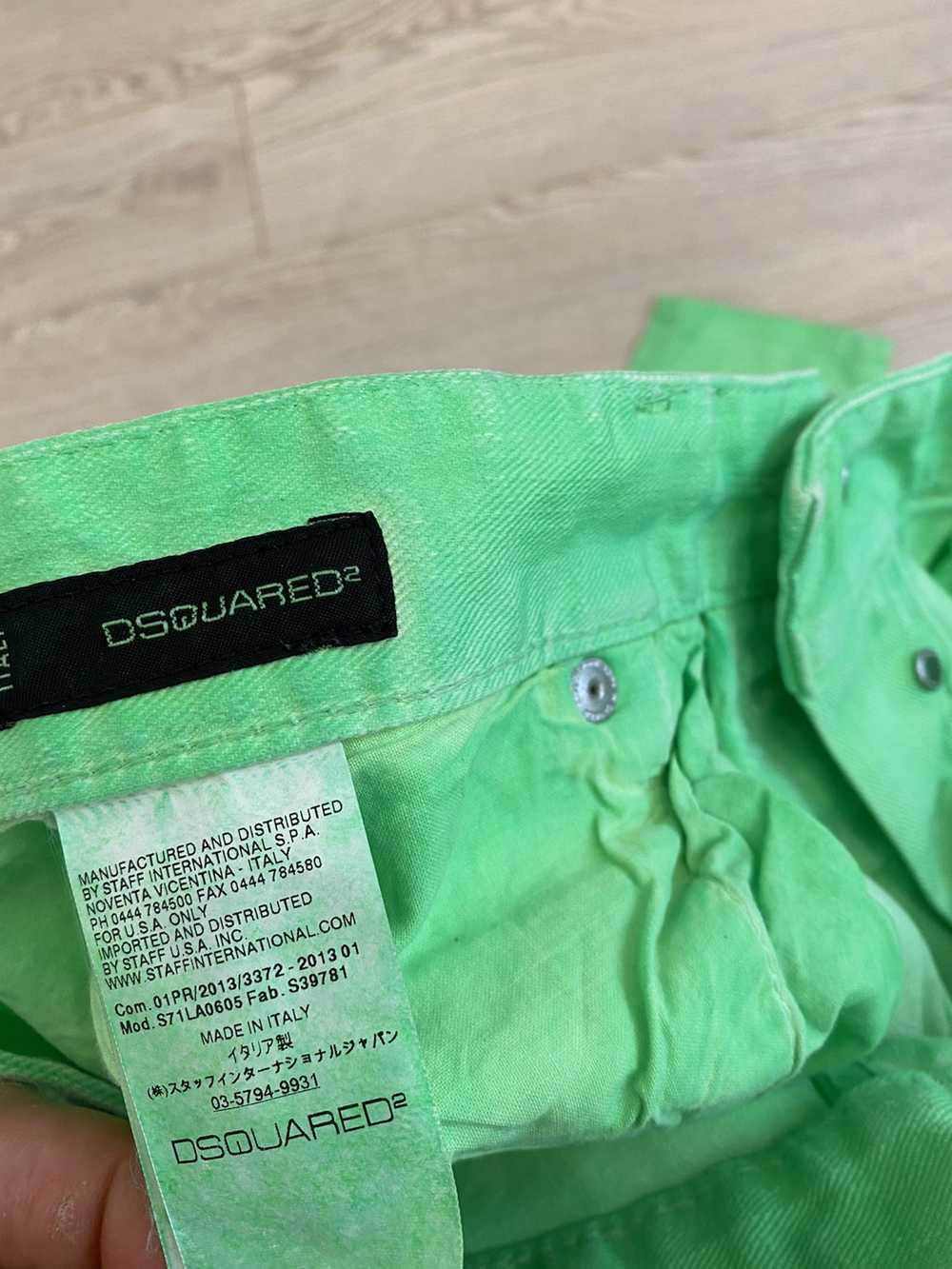 Dsquared2 Dsquared2 Light Green Painted Jeans - image 6