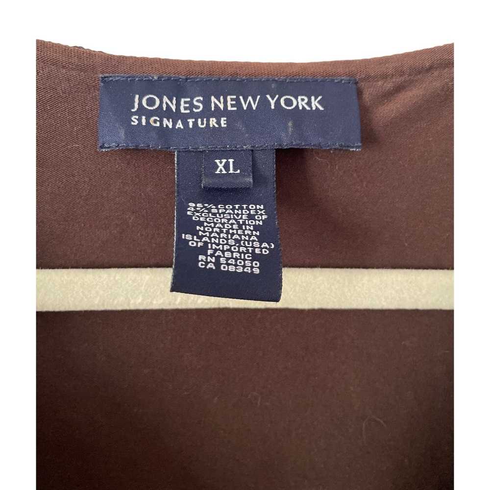 Jones New York Jones New York women's XL brown ch… - image 2