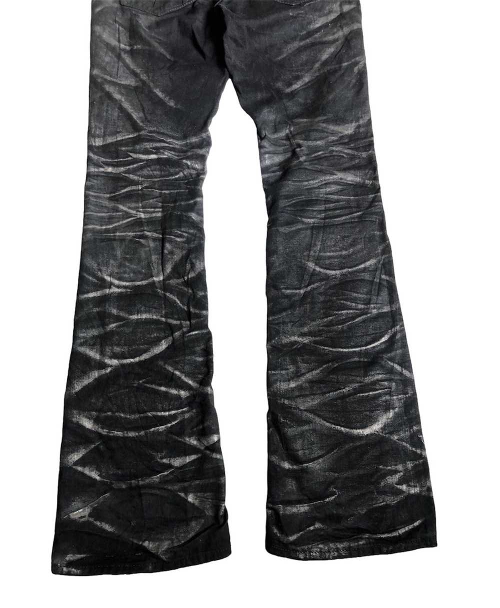 Vintage Fuga waxed design flared pants - image 11