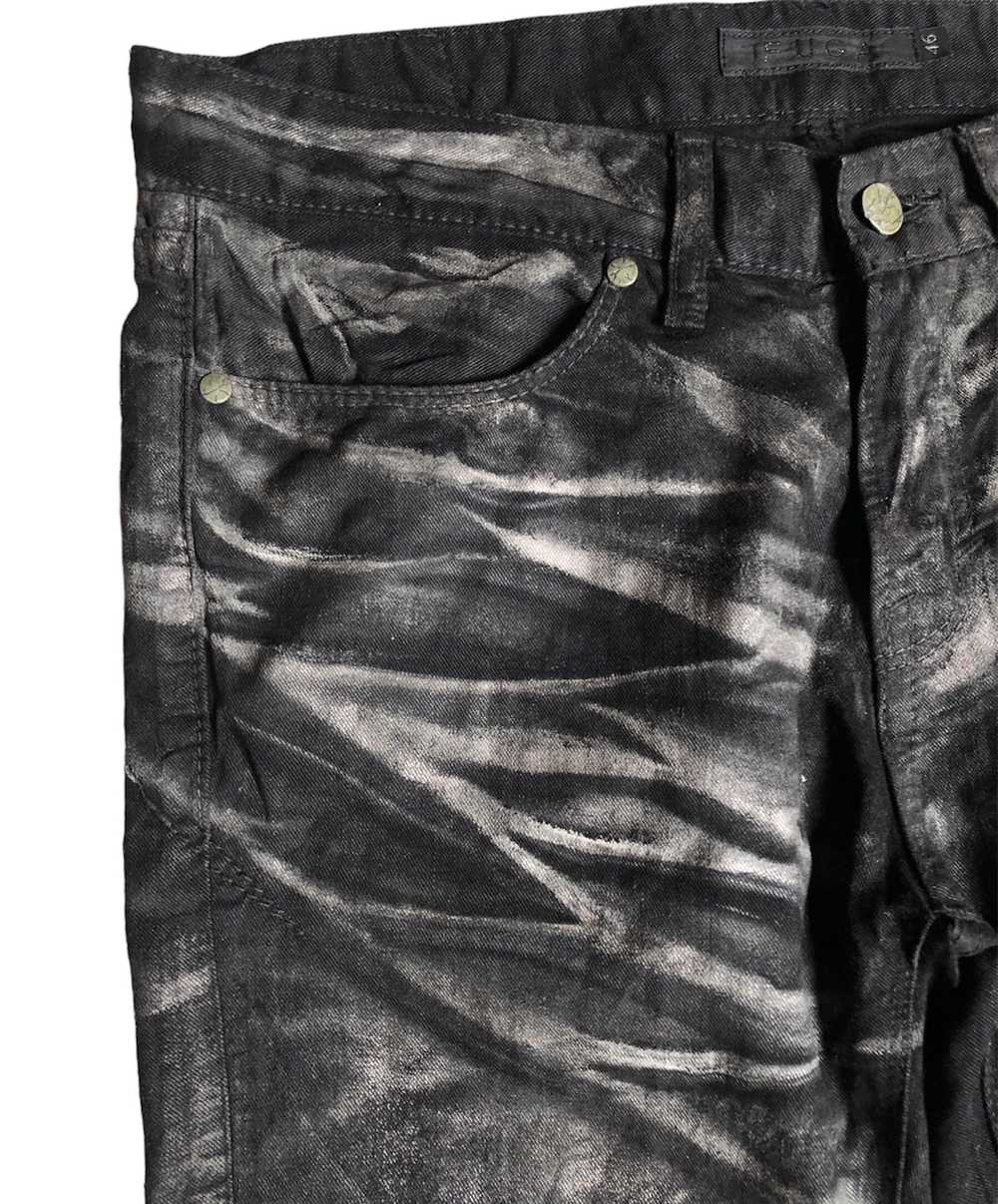 Vintage Fuga waxed design flared pants - image 5