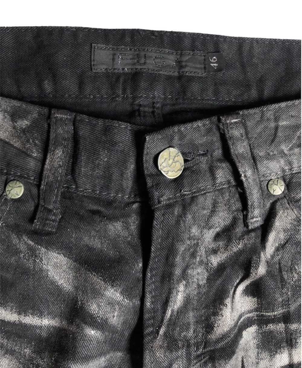 Vintage Fuga waxed design flared pants - image 6