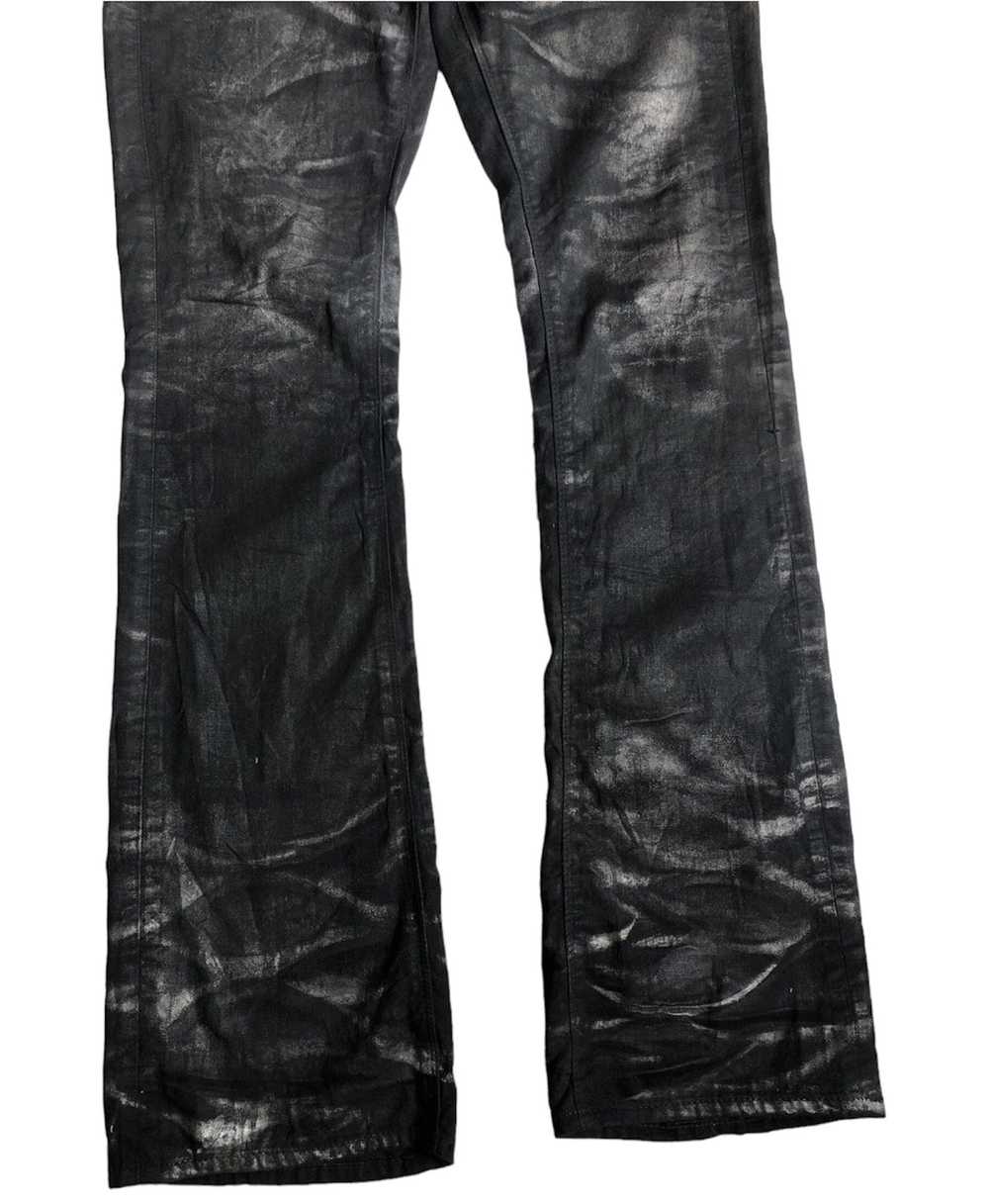 Vintage Fuga waxed design flared pants - image 8