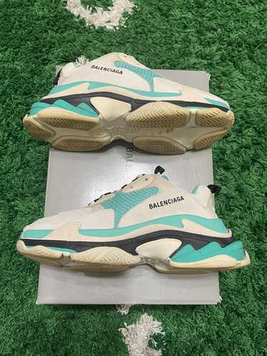 Balenciaga Balenciaga Triple S Teal/Tan