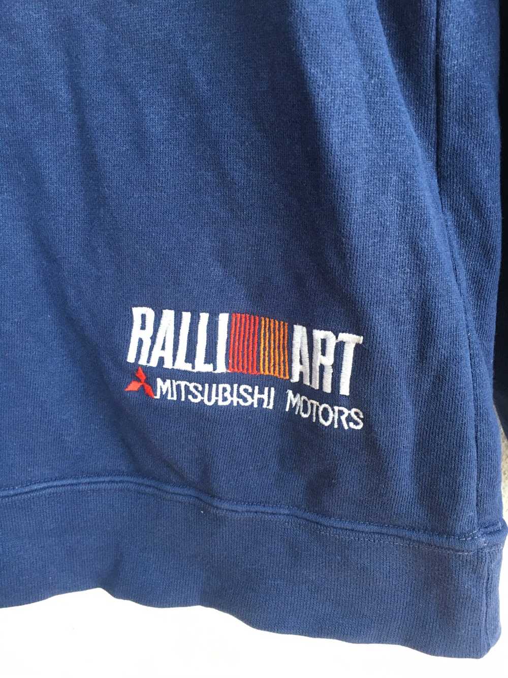 Vintage Vintage RALLI ART Mitsubishi Motors Sweat… - image 3