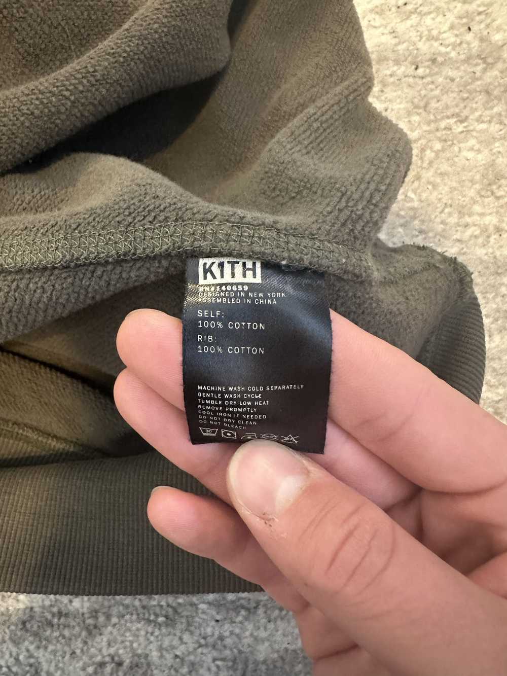 Kith Kith Classic Logo Hoodie - Olive - FW17 - image 5