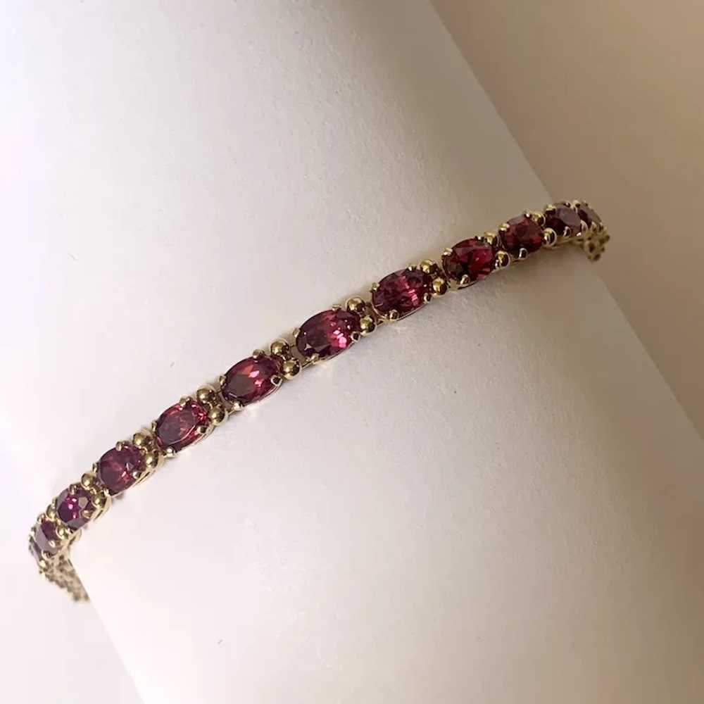 14k Purple Pink Tourmaline Bracelet - image 3