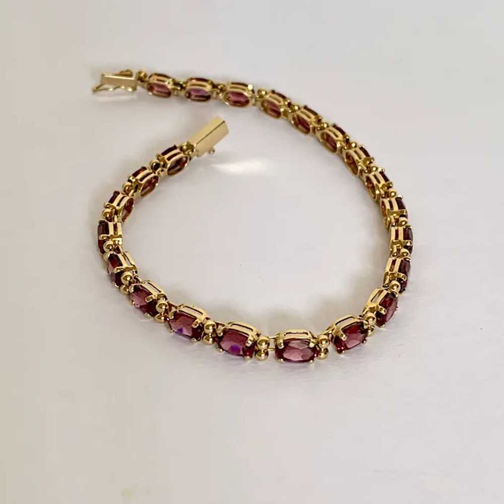 14k Purple Pink Tourmaline Bracelet - image 8