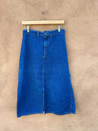 Denim Skirt with Rear Pockets