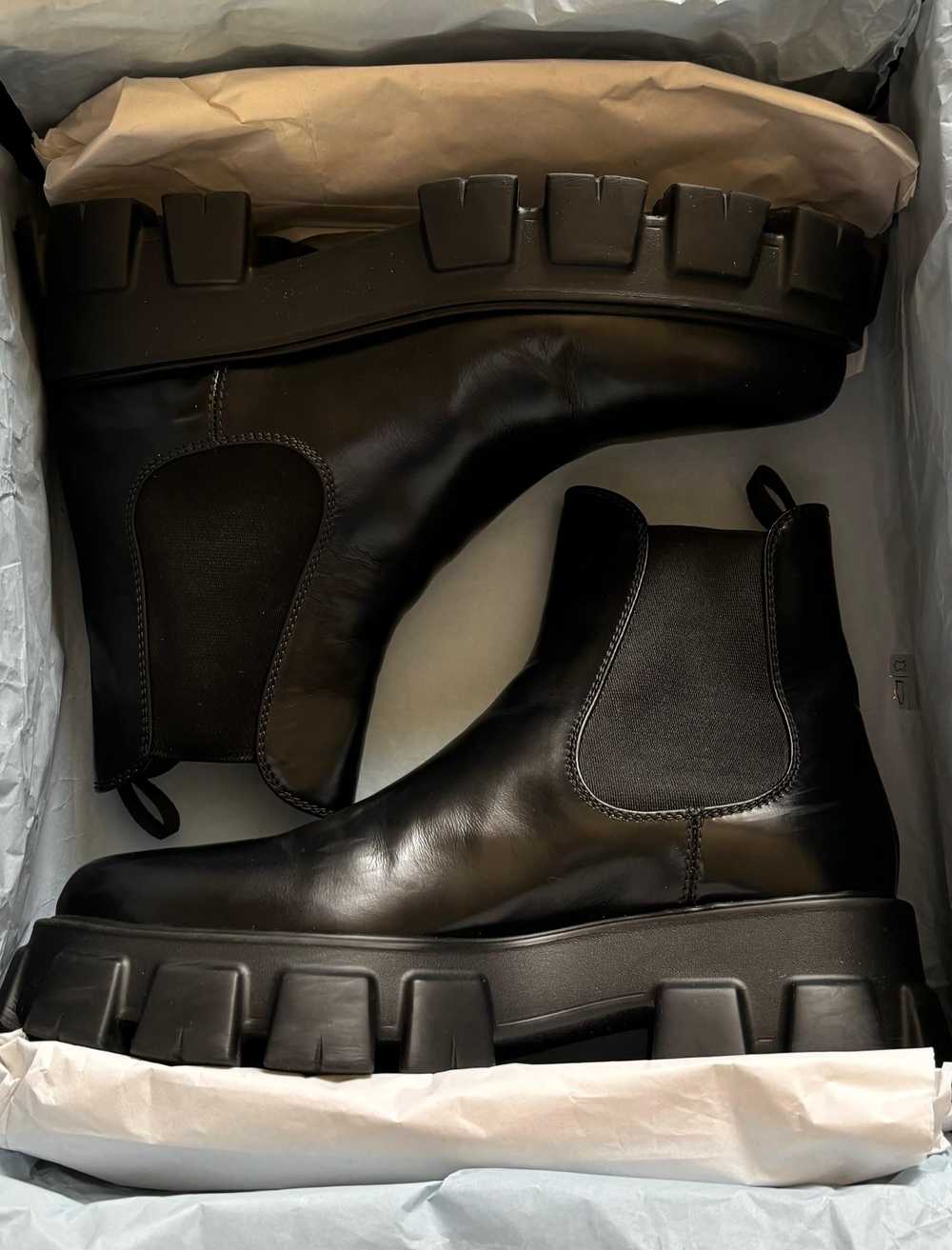 Prada Prada Monolith Black Chelsea Boots - image 5