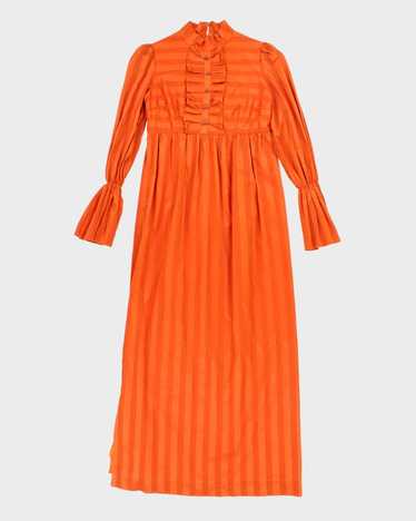 Vintage Marion Donaldson Orange Dress - S - image 1