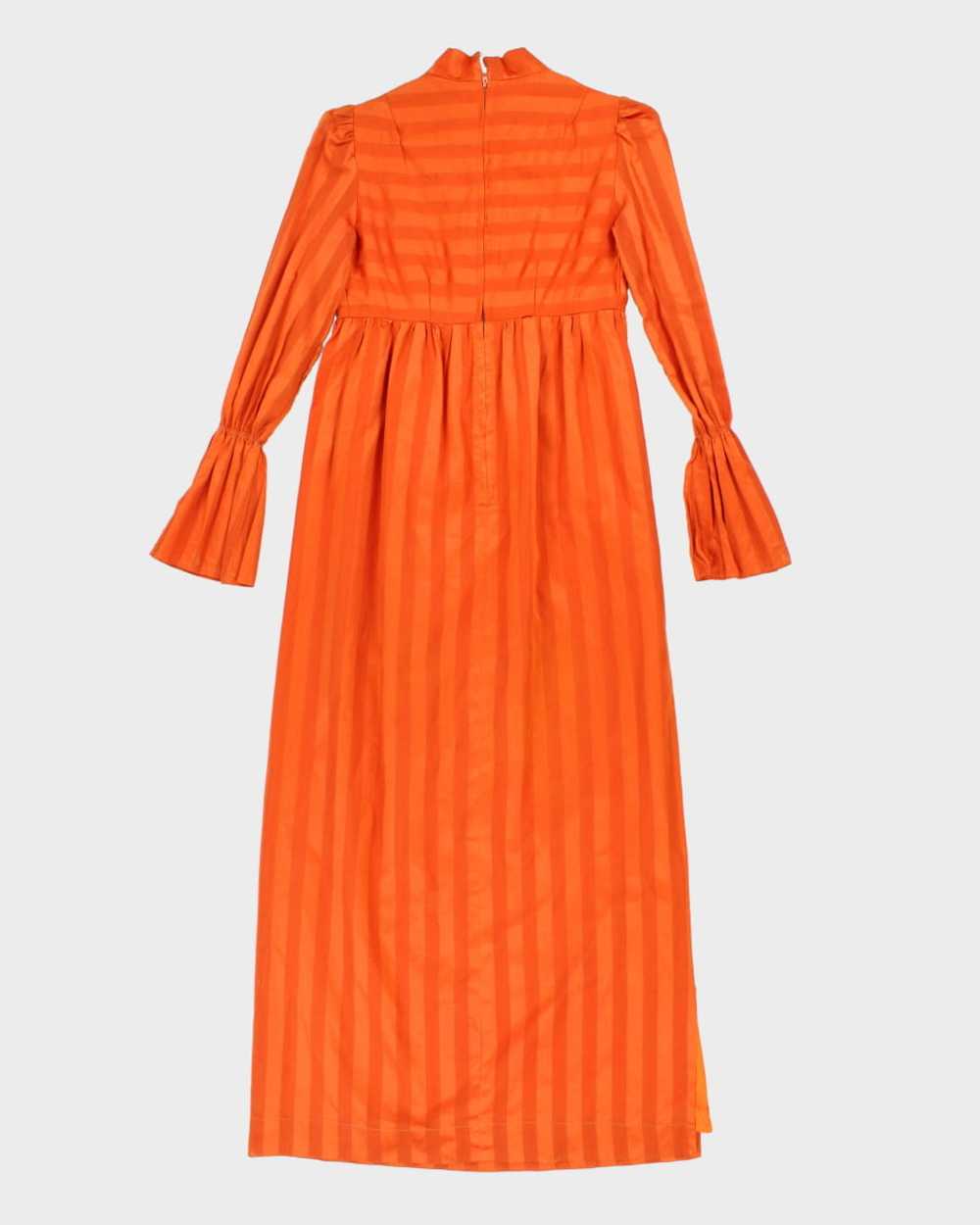 Vintage Marion Donaldson Orange Dress - S - image 2