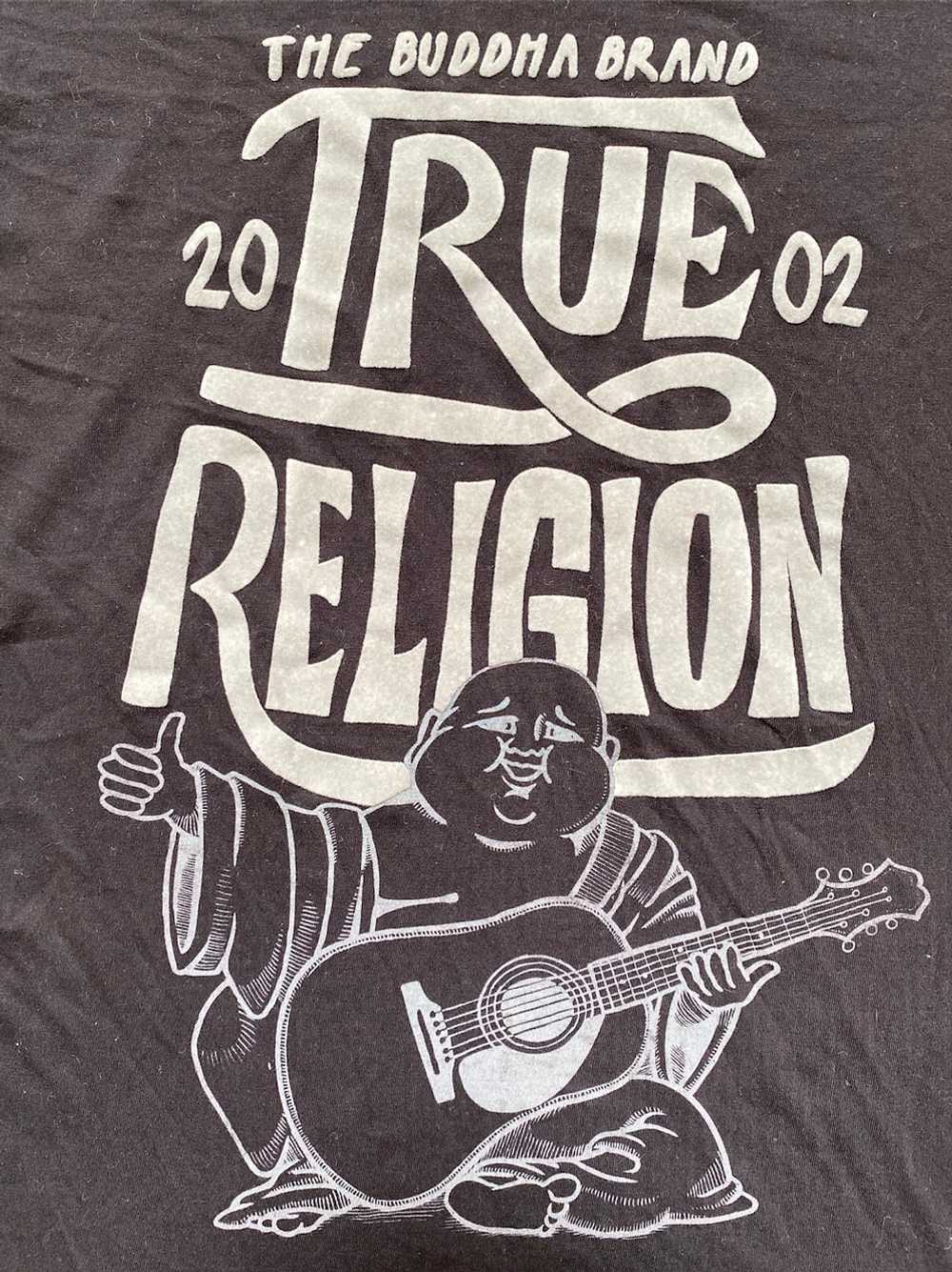 True Religion Velour Spellout Buddha Tshirt (M) - image 3