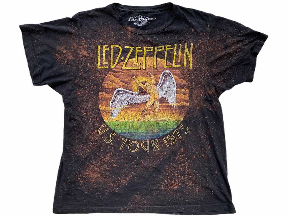 Distressed & Bleached Lef Zeppelin U.S. Tour 1975… - image 1