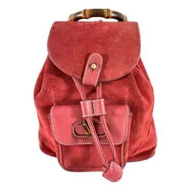 Gucci Bamboo leather backpack - image 1