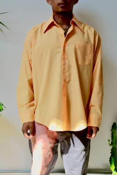 Peach Seventies Button Up - image 1