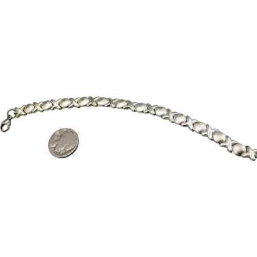 VINTAGE  Sterling  X & 0 Bracelet   Weighs 10.95 … - image 1