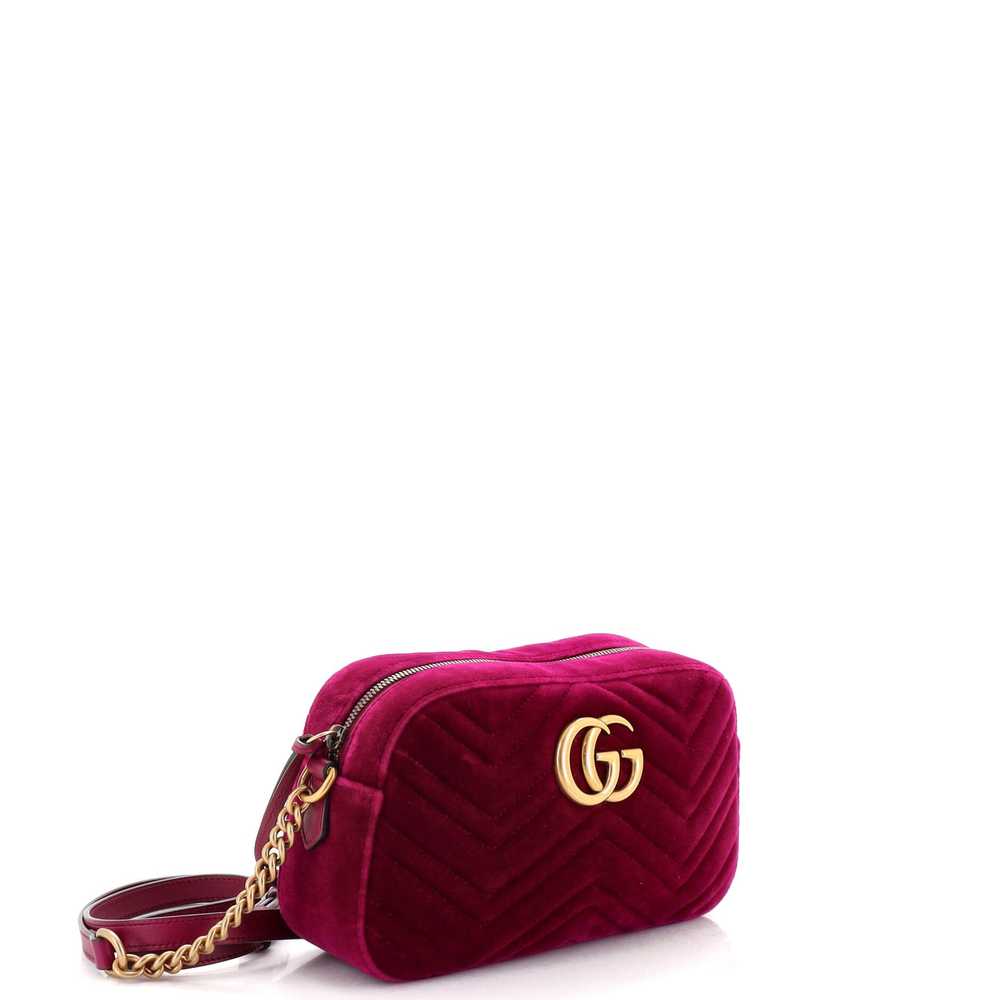 GUCCI GG Marmont Shoulder Bag Matelasse Velvet Sm… - image 2