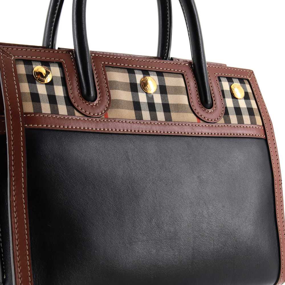 Burberry Title Two Handle Tote Leather with Vinta… - image 7