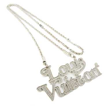 Louis Vuitton Collier Lv Nic M00596 Necklace Pendant Gold Chain Strass Women