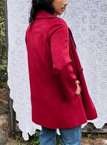 Vintage Faconnable Red Pea Coat (XS) | Used,…