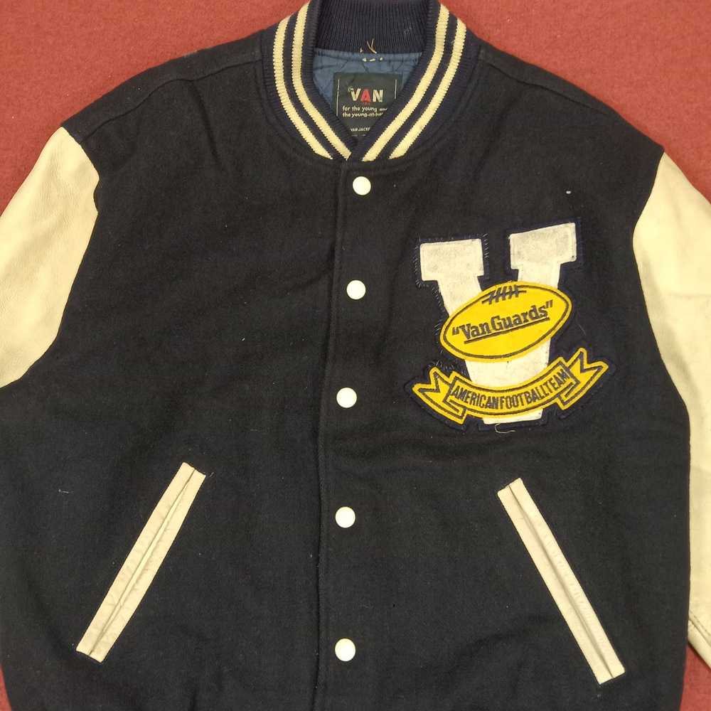 Varsity Jacket × Vintage Van Jac Back Design Vars… - image 4