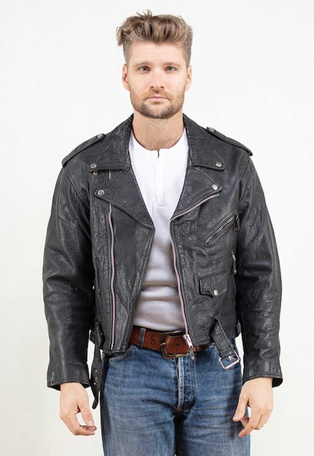 Diamond Leather Collection × Leather Jacket × Vintage… - Gem