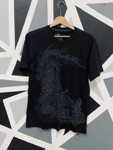 Quiksilver × Skulls Skull Ghost Print Tee - image 1