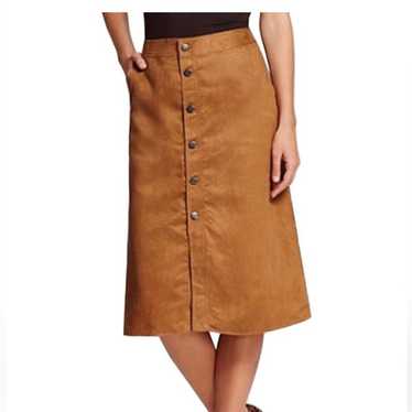 Mossimo Mossimo Tan Suede Skirt. Size:10 - image 1