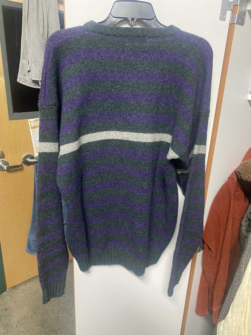 Vintage VINTAGE striped Shetland wool sweater - image 6