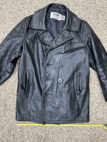 Schott Schott leather jacket U. S. 740N pea coat