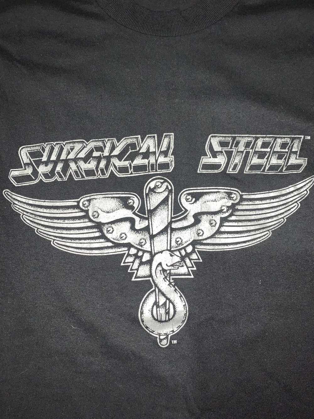 Band Tees × Vintage Vintage surgical steel sleeve… - image 2