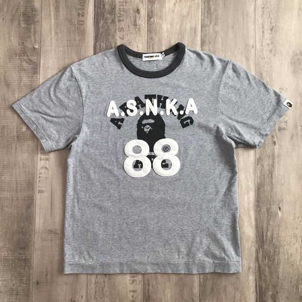 Bape × Nigo BAPE Patch ASNKA College Logo T-shirt… - image 1