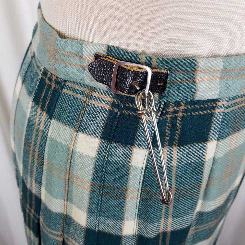 Vintage Vtg Scott Aberdeen Kilt Skirt Wool Tartan… - image 4