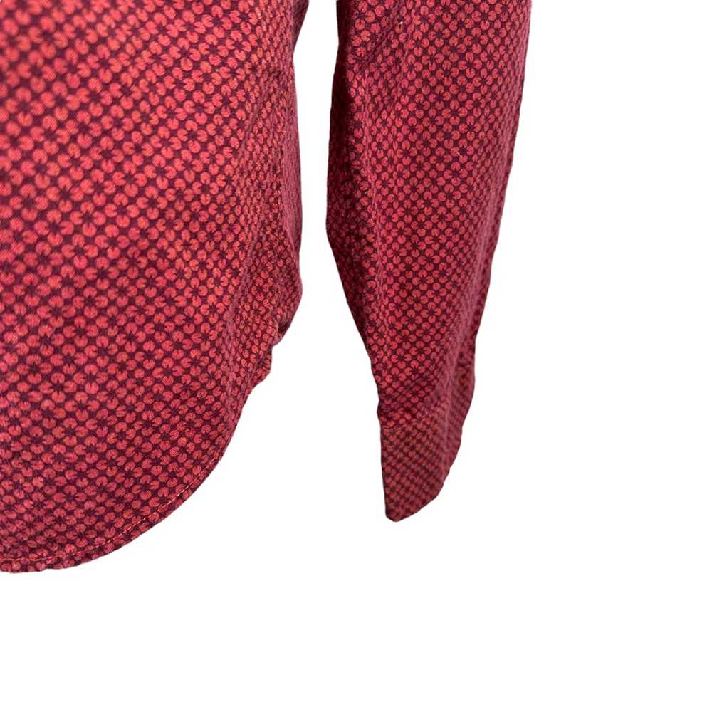 Vince Vince Button Up Shirt Red Burgundy Floral C… - image 4