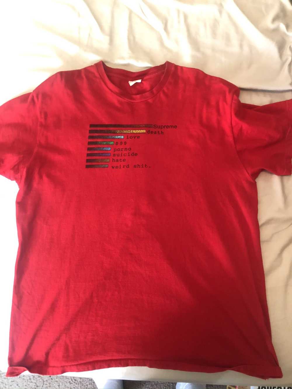 Supreme Supreme Chart Tee Red - image 1