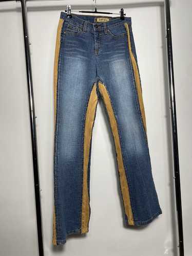 Bebe Vintage Bebe suede flare jeans