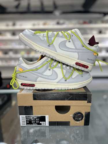 Off White x Nike Dunk Low University Gold Virgil Abloh Michigan - Size 11.5  193656310446